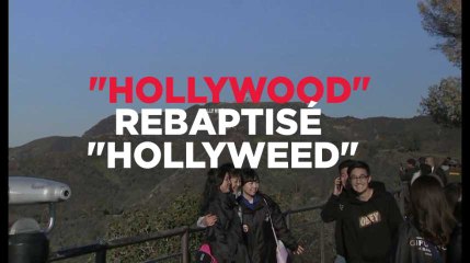 Los Angeles : le panneau "Hollywood" s'est transformé en "Hollyweed"
