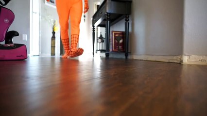 Poison Ivy Vs Orange Spiderman In Real Life SuperHer