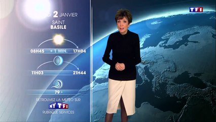 Les adieux de Catherine Laborde qui présente son dernier bulletin météo sur TF1