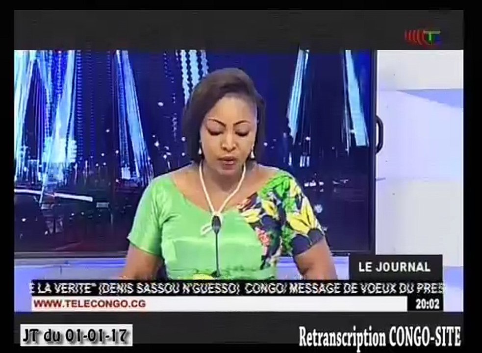 Journal de 20h TVCongo du dimanche 1er janvier 2017 -By Congo-Site