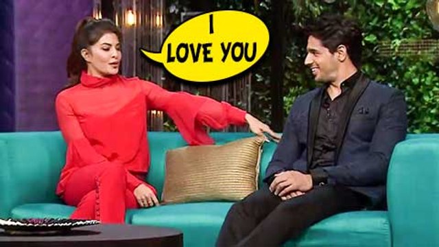 Jacqueline Fernandez PROPOSES Sidharth Malhotra Koffee With Karan Season 5 Episode 10 Promo