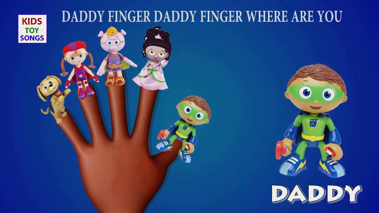 Super Why Cartoon Finger Family Nursery Rhyme | Super Why Finger Family Songs For Children