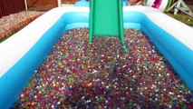 ORBEEZ POOL PARTY - WATER BALLOON BOMB FIGHT | Toys AndMe