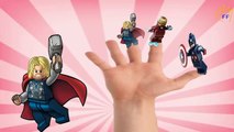 Finger Family Lego Marvels SuperHeroes Cartoons For Children | Finger Family Nursery Rhymes