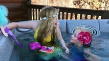 The legend of the Magic Mermaid. Princess Ella and playdoh girl make a wish and become real mermaids