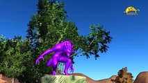 Dinosurs V/s Crazy Gorilla 3D Animation | Color Dinosaurs for 3D Cars Cartoons For Childrens