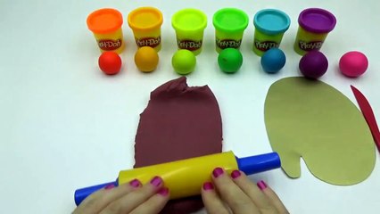 Learn Rainbow Colors with Play-Doh Art & Painting Learn Colors of the Rainbow DIY Ice Cream