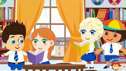 Frozen Elsa and Anna Climb Fence Tutorial School Full Episodes! Finger Family Songs Nursery Rhymes