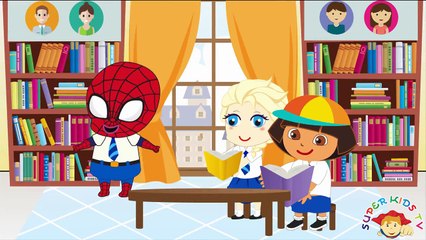 Spiderman and Ryder Underwear Peeking Girlfriends in Summer Classes! Finger Family Songs For Kids