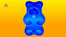 Colors for Children to Learn with Gummy Bear - Colours for Kids to Learn - Kids Learning Videos