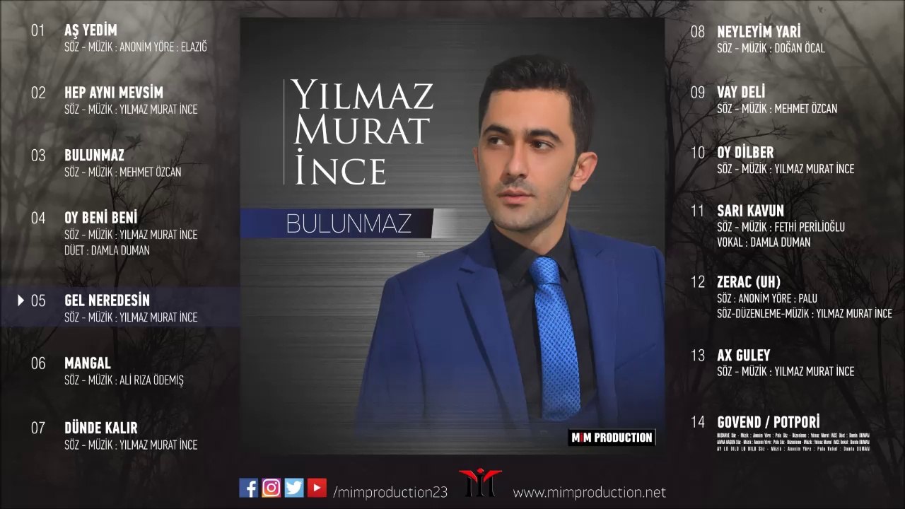 Yılmaz Murat İnce - Gel Nerdesin [Official Audio © 2017 MİM Production]