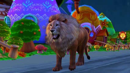 Lion Finger Family | wee willie winkie, Hot Cross Buns, Finger Family & More Animals Nursery Rhymes