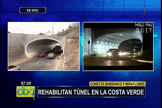 MML: rehabilitan túnel que une Lima con la Costa Verde