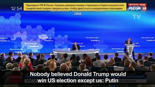 Nobody believed Trump would win 'except us'_ Putin