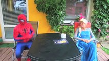 Frozen Elsa & Spiderman vs POOP PRANK! w/ Joker, Bad Baby Mermaid, Maleficent, Hulk Superhero Fun