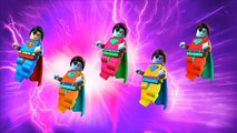 Finger Family Song | SUPERMAN Lego Animation Daddy Finger Nursery Rhyme Song For Kids & Toddlers