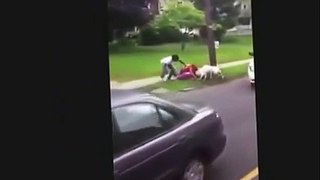 Dog Attack - (Cops Shoot Save Woman)
