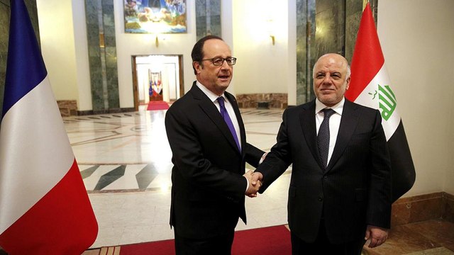 French president reaffirms support for anti-ISIl mission in Iraq with New Year visit