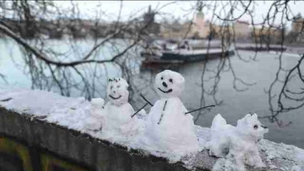 Praga registra las primeras nevadas del 2017