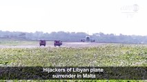 Hijackers of Libyan plane surrender in Malta