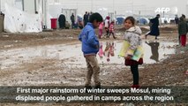 Iraq - Heavy rain piles misery on Mosul displaced-VAY5a1otrSE