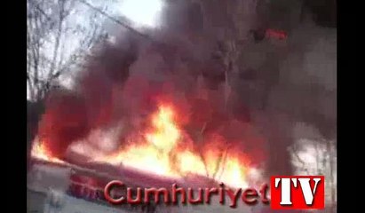 Sancaktepe'de büyük fabrika yangını