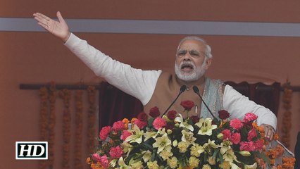 Modi takes potshots at Congress, BSP & Samajwadi Party