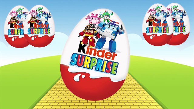 Робокар Поли Новые яйца с сюрпризом Киндер сюрприз Распаковка Robocar Poli Малышка Peppa Pig