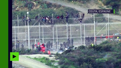 Espagne : cinquante policiers blessés dans l'assaut de mille migrants sur la frontière à Ceuta
