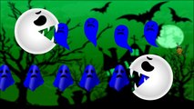 Learn Colors with Halloween Pacman | Pacman Cartoon Eating Colorful Ghosts Like A Dinosaur