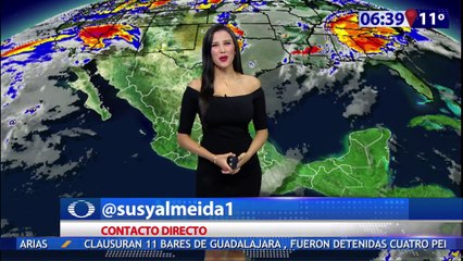 Susana Almeida Pronostico del Tiempo 2 de Enero de 2017