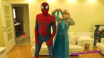 Maleficent Joker Capture Frozen Elsa! w/ Spiderman Funny Superheroes :)