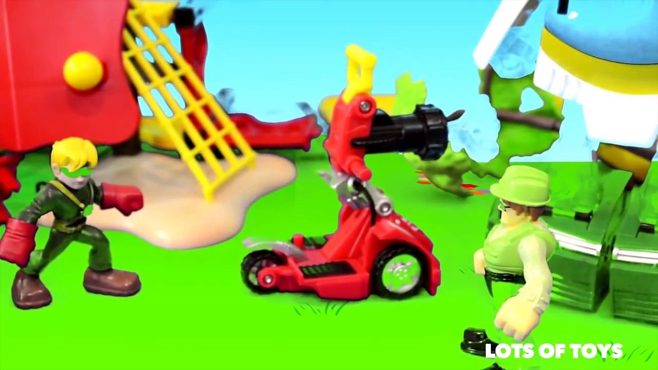 Transformers Rescue Bots High Tide Rescues and Adventures!!! Chase Police Bot, Heatwave, Blurr