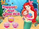 Игра про роды беременной принцессы Ариэль! Игра для девочек! Детские мультики и игры!
