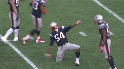 Patriots sack Andy Dalton for a 9-yard loss