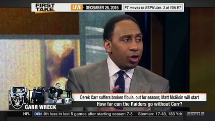 Are Oakland Raiders Done Without Derek Carr  - ESPN First Take