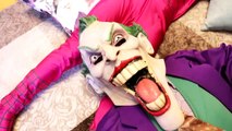 Joker Baby Steals Everyones Suit! w/ Frozen Elsa, Spiderman, Snow white, pink spidergirl