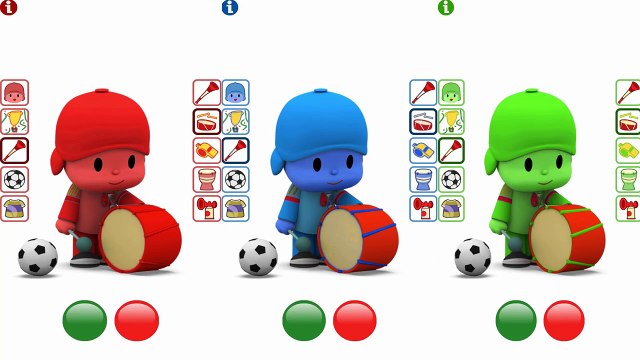 Five Little Monkeys Jumping On The Bed | Learn Colors with Talking Pocoyo | Children Nursery Rhyme