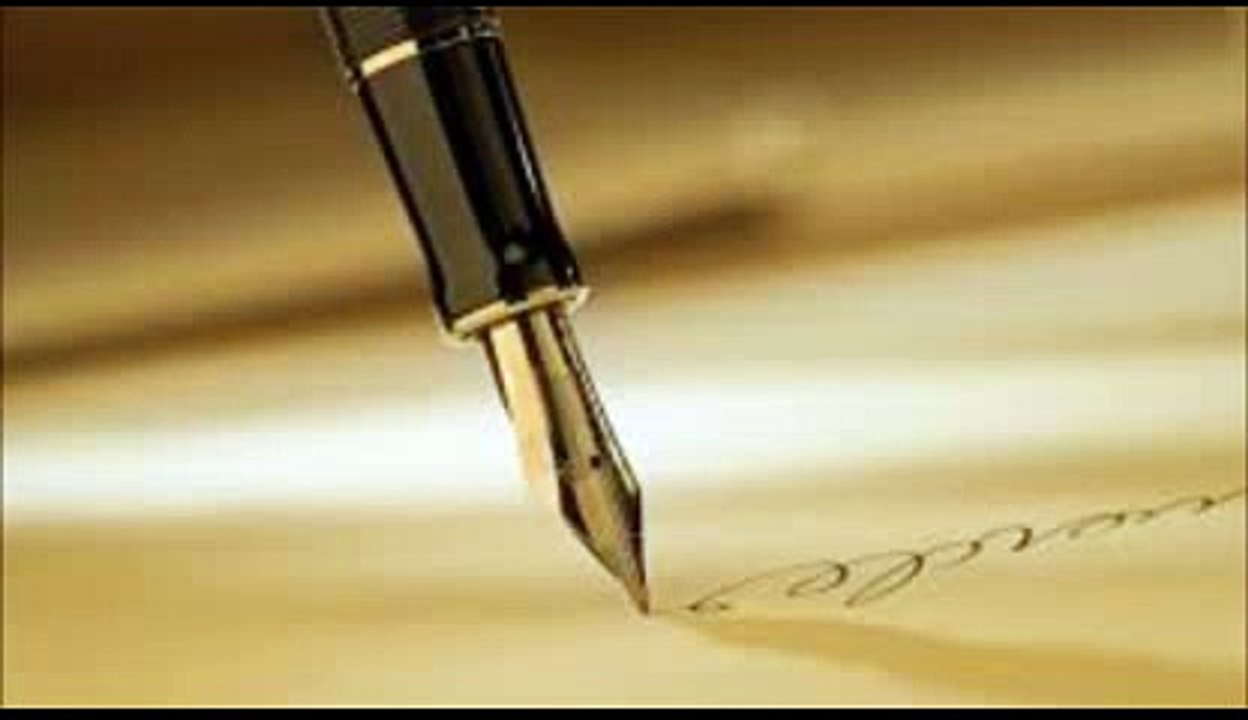 Gerçek  kalem yazı yazma sesi