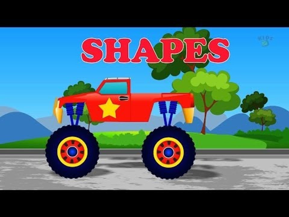 Kids channel Monster Truck Shapes | Learn Shapes