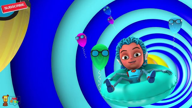 Indoor Playground Tunnel Family Fun for Kids, LEARN COLORS with 3D Surprise Eggs Color Balls