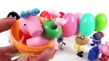 Hide and Seek Peppa Pig Toys! All different Peppa Pig Toys in Surprise Eggs