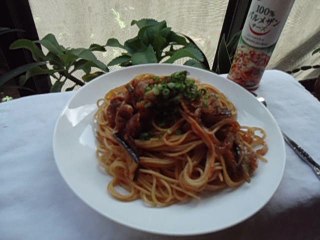 Neapolitan spaghetti Japanese  food  ナポリタンスパゲティー