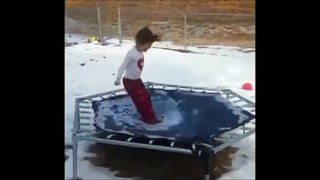 Ice + trampoline = column fracture