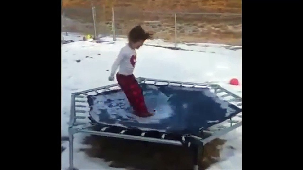 Ice + trampoline = column fracture