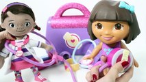 Doc McStuffins Doctors Bag Playset Disney Junior Playdough Doctora Juguetes Doctor Kit Toy Vide