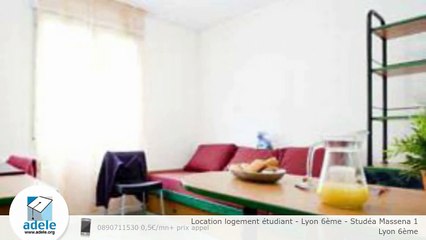Location logement étudiant - Lyon 6ème - Studéa Massena 1