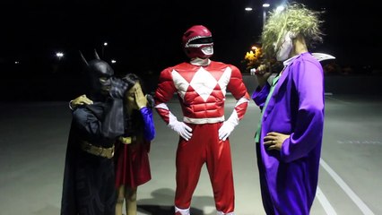 SPIDEY ELSA PRANK BATMAN POWER RANGER SUPERGIRL VS JOKER EPIC NEW FILM SUPERHERO IN REAL LIFE BTS