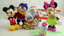 Opening Kinder Surprise Egg Mickey Mouse Minnie Christmas - Hello Kitty and Noddy JoJoKids TV™