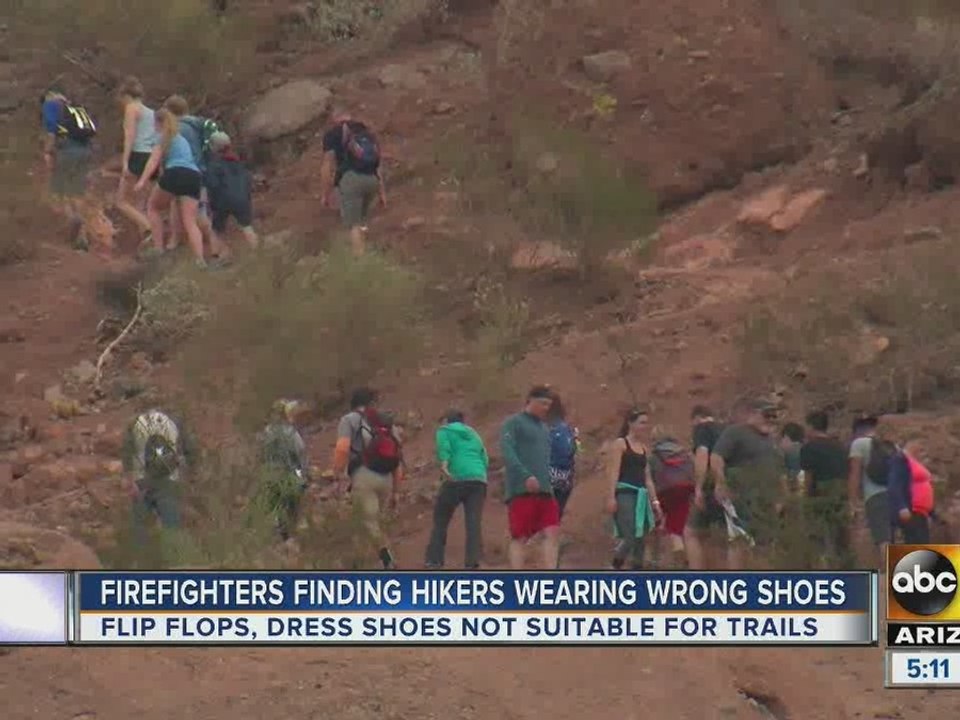 Phoenix firefighters: Hikers getting injured by wearing improper footwear